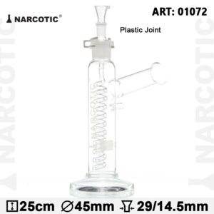 Narcotic | Glass Bong - H:25cm - Ø:45mm - plastic joint
