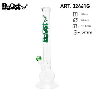 Boost Pro Bouncer Glass Bong - H:50cm - Ø:50mm - WT:5mm (circa) Boost