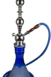 Shisha blauw 62 cm een slang