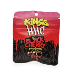 Kings 100mg HHC Black Cherry Gummies - 5 Pieces, 20mg Each